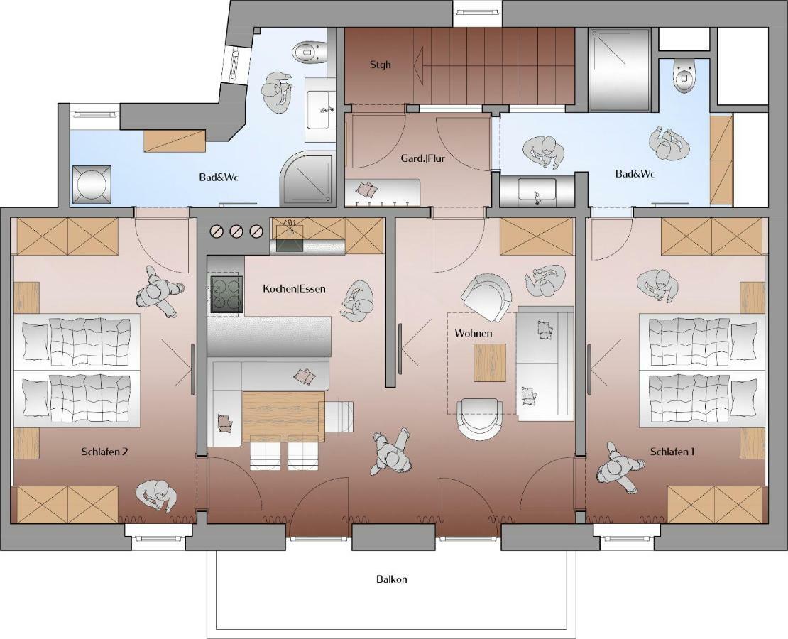 Appartements Erwin & Eleonore Huettl - Penthouse Neukirchen am Großvenediger Zewnętrze zdjęcie